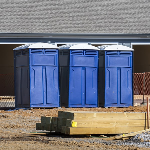 what is the maximum capacity for a single porta potty in Fredonia NY